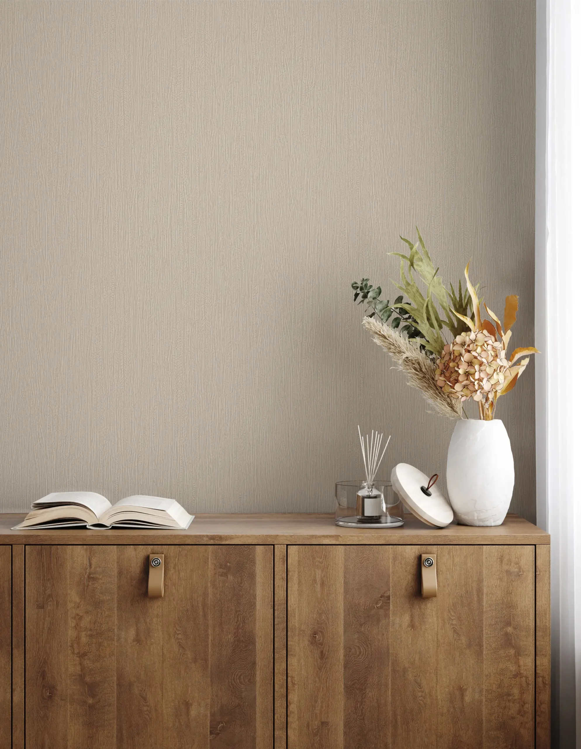 Beige Embossed Wallpaper – Neutral Glitter (24111-2)